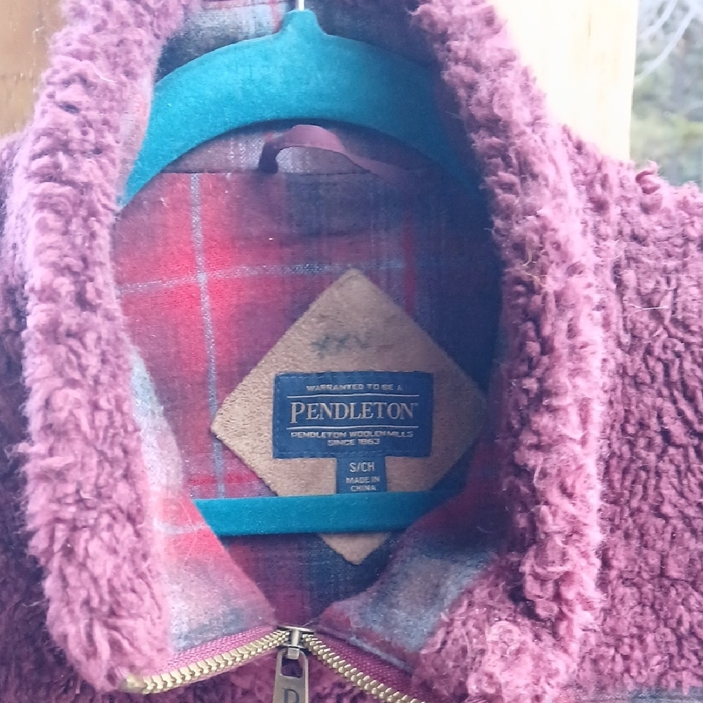 Pendleton Maroon Teddy Jacket - image 2